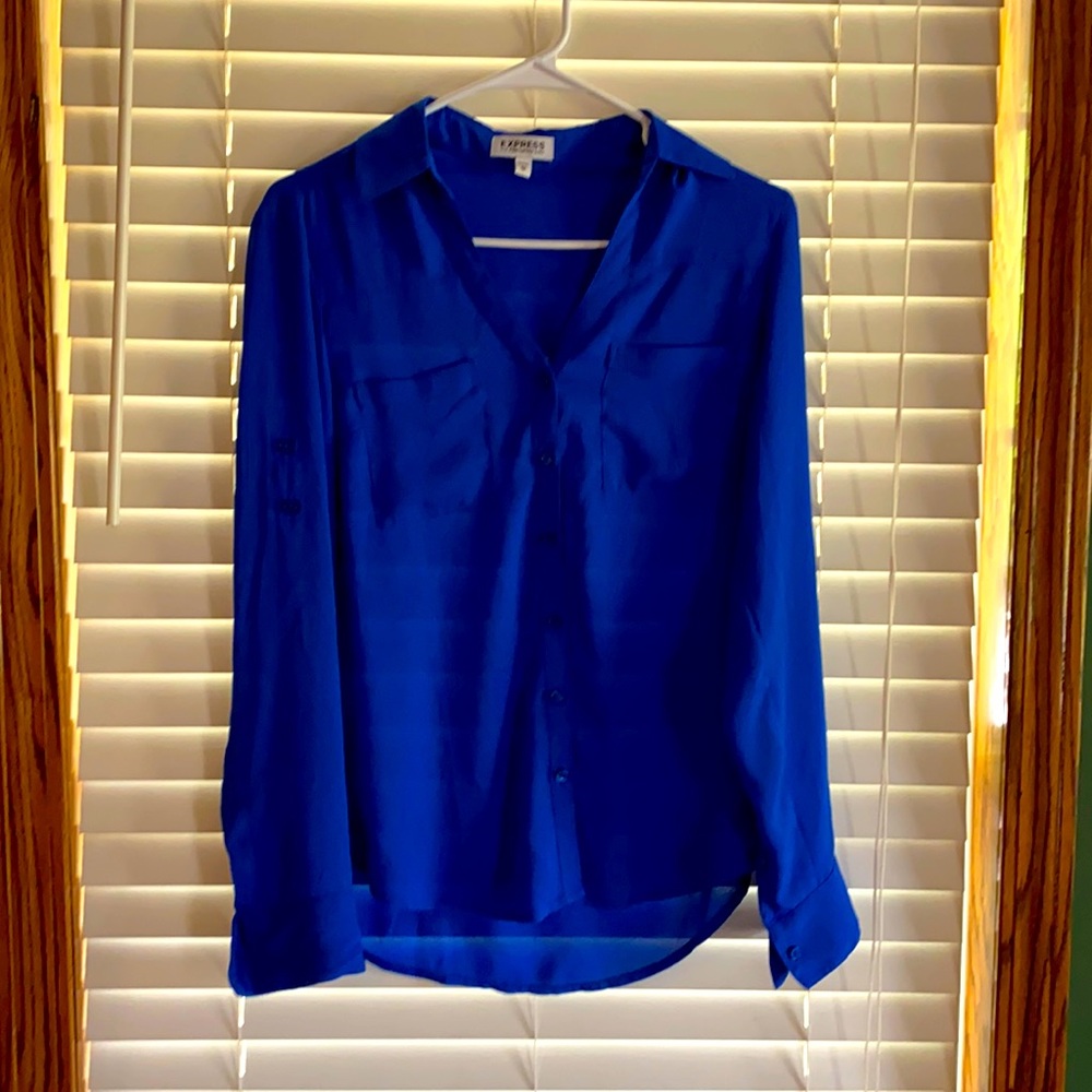 Blue Express button down